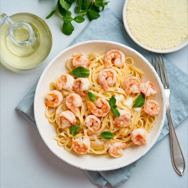 Shrimp scampi.