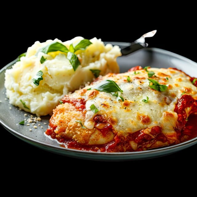 Chicken parmigiana catering.