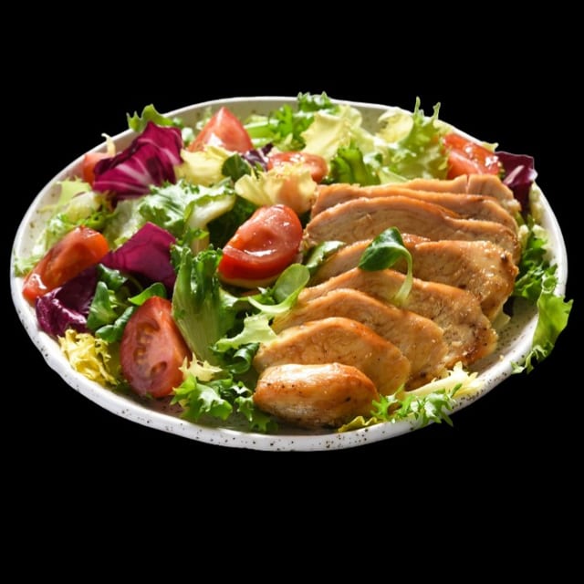 Fried chicken salad catering.