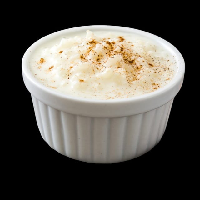 Rice pudding.