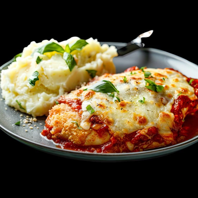 Chicken parmigiana.