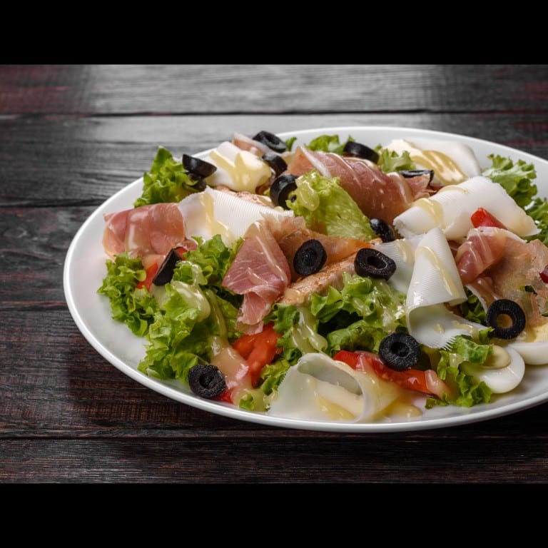 Salami & provolone salad.