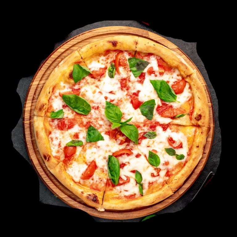 Margherita pizza.