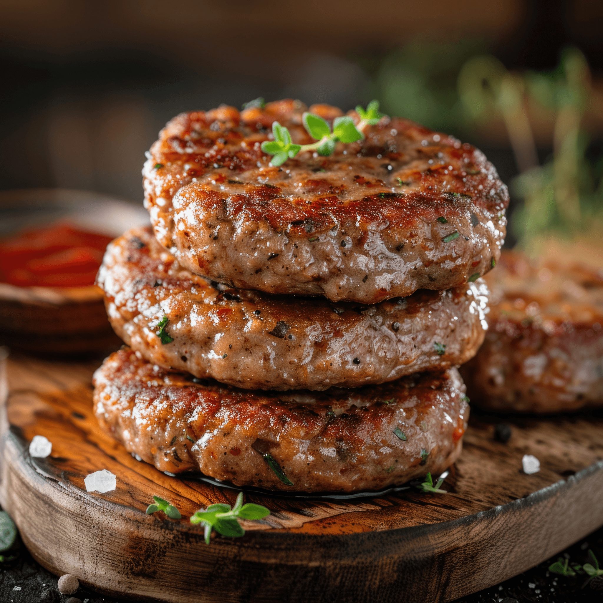 Beef patty.