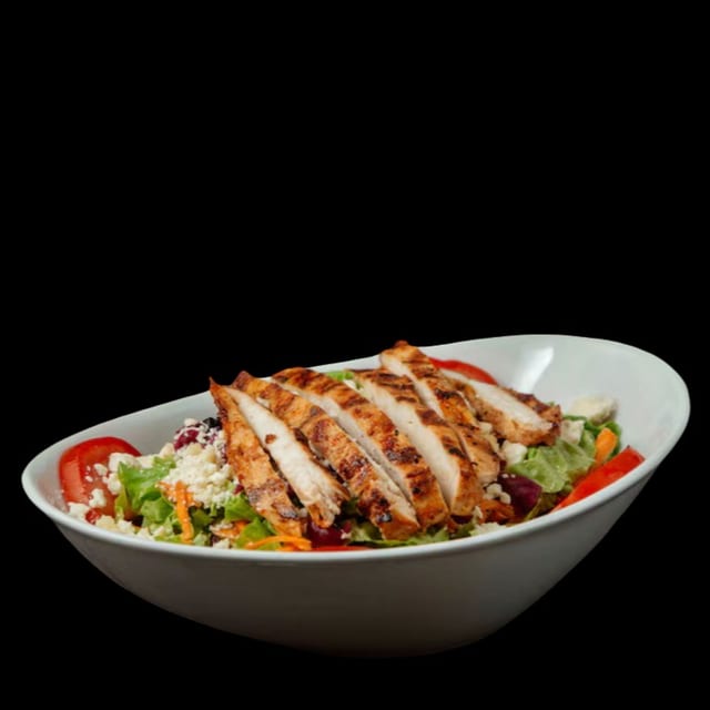 Grilled chicken Caesar salad.