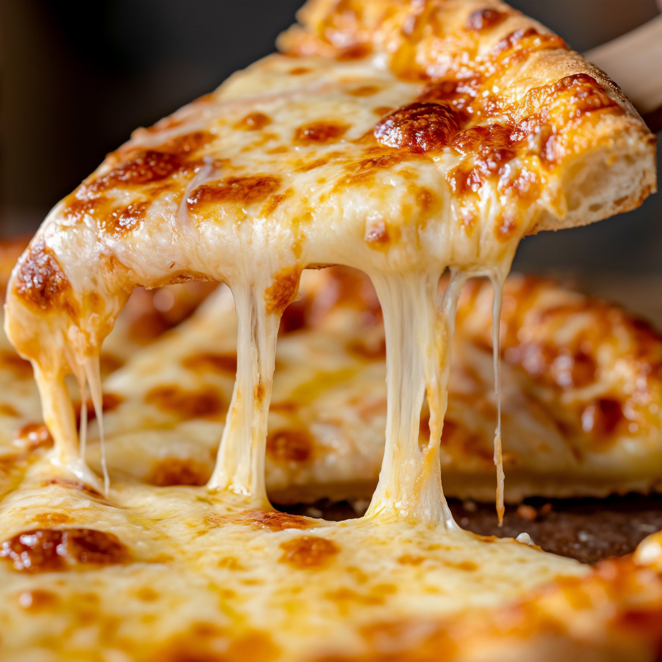 White pizza slice.